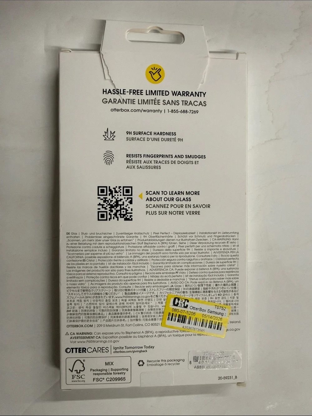 OtterBox tempered glass